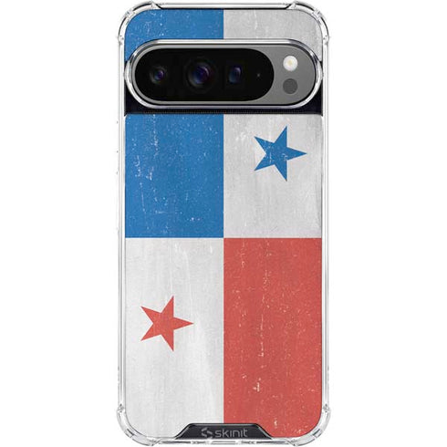Panama Flag Distressed Google Pixel 10 Pro Clear Case